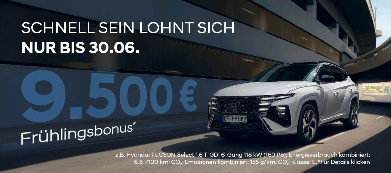 Hyundai 9.500€ Bonus