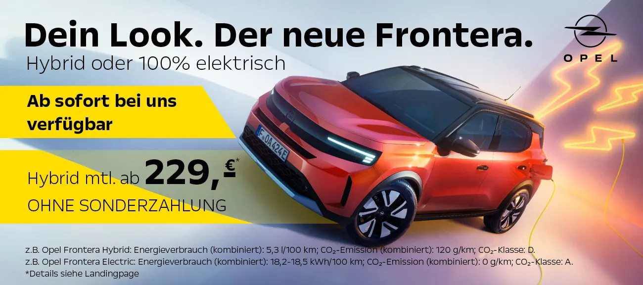 Opel Frontera ab sofort verfügbar